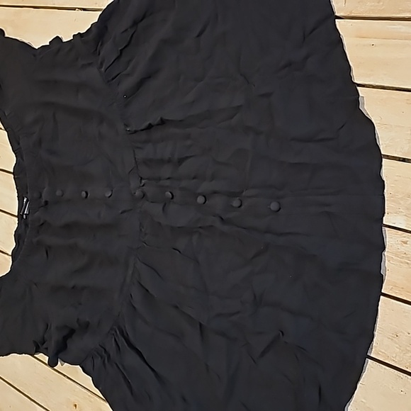 Torrid 3xl Black Tank with buttons - Picture 3 of 4